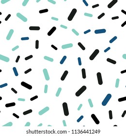 Light Blue, Green vector seamless texture with colored lines. Lines on blurred abstract background with gradient. Best design for your ad, poster, banner.
