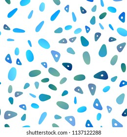Light Blue, Green vector seamless background with triangles, circles. Beautiful illustration with circles, triangles in nature style. Pattern can be used for websites.