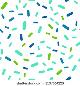 Light Blue, Green vector seamless template with repeated sticks. Decorative shining illustration with lines on abstract template. The pattern for ad, booklets, leaflets.