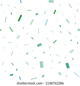 Light Blue, Green vector seamless backdrop with rectangles, squares. Modern abstract illustration with colorful rectangles. Pattern for commercials.
