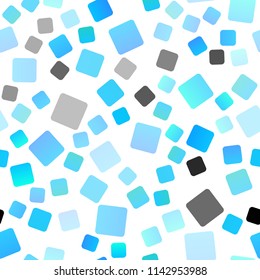 Light Blue, Green vector seamless cover in polygonal style. Modern abstract illustration with colorful rectangles. Best design for your ad, poster, banner.