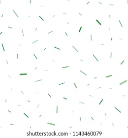 Light Blue, Green vector seamless cover with long lines. Glitter abstract illustration with colored sticks. The pattern can be used as ads, poster, banner for commercial.