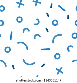 Light Blue, Green vector seamless texture with elements of lines. Seamless Illustration with set of abstact gradient lines. Pattern for design of window blinds, curtains.