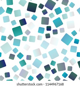 Light Blue, Green vector seamless cover in polygonal style. Modern abstract illustration with colorful rectangles. Pattern for busines ad, booklets, leaflets