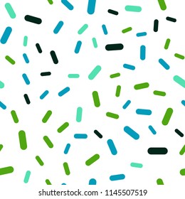 Light Blue, Green vector seamless pattern with sharp lines. Glitter abstract illustration with colored sticks. Best design for your ad, poster, banner.