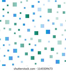 Light Blue, Green vector seamless cover in polygonal style. Illustration with set of colorful rectangles. Best design for your ad, poster, banner.