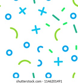 Light Blue, Green vector seamless cover with abstract shapes. Seamless Illustration with set of abstact gradient lines. Pattern for trendy fabric, wallpapers.