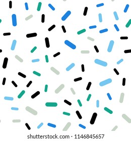 Light Blue, Green vector seamless template with repeated sticks. Lines on blurred abstract background with gradient. Smart design for your business advert.