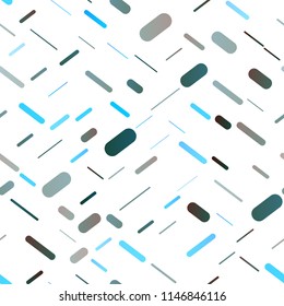 Light Blue, Green vector seamless pattern with narrow lines. Blurred decorative design in simple style with lines. The pattern can be used as ads, poster, banner for commercial.