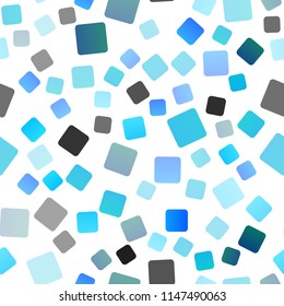 Light Blue, Green vector seamless background with rectangles. Glitter abstract illustration with rectangular shapes. Pattern can be used for websites.