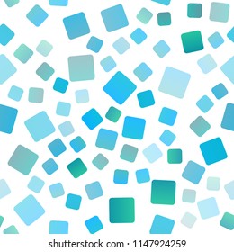 Light Blue, Green vector seamless cover in polygonal style. Decorative design in abstract style with rectangles. The template can be used as a background.