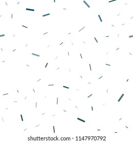 Light Blue, Green vector seamless template with repeated sticks. Glitter abstract illustration with colored sticks. The template can be used as a background.