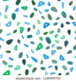 Light Blue, Green vector seamless layout with circles, lines. Circles, lines on abstract background with colorful gradient. Smart design for your business advert.