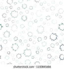 Light Blue, Green vector seamless layout with circle shapes. Blurred decorative design in abstract style with bubbles. New design for ad, poster, banner of your website.