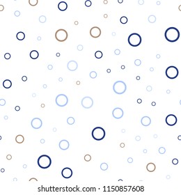 Light Blue, Green vector seamless template with circles. Beautiful colored illustration with blurred circles in nature style. Pattern can be used for ads, leaflets.