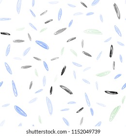 Light Blue, Green vector seamless texture with disks. Beautiful colored illustration with blurred circles in nature style. Pattern can be used for beautiful websites.