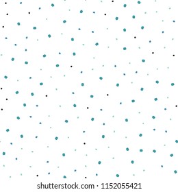 Light Blue, Green vector seamless texture with disks. Abstract illustration with colored bubbles in nature style. Pattern for trendy fabric, wallpapers.