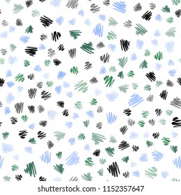 Light Blue, Green vector seamless texture with colored lines. Lines on blurred abstract background with gradient. Pattern for your busines websites.
