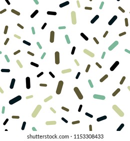 Light Blue, Green vector seamless template with repeated sticks. Shining colored illustration with sharp stripes. Best design for your ad, poster, banner.