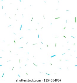 Light Blue, Green vector seamless layout with flat lines. Blurred decorative design in simple style with lines. The pattern can be used for websites.