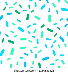 Light Blue, Green vector seamless layout with flat lines. Glitter abstract illustration with colored sticks. Template for your beautiful backgrounds.