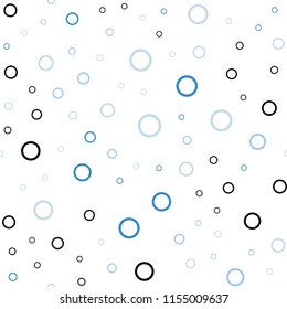 Light Blue, Green vector seamless template with circles. Abstract illustration with colored bubbles in nature style. Pattern can be used for futuristic ad, booklets.