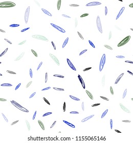 Light Blue, Green vector seamless backdrop with dots. Modern abstract illustration with colorful water drops. Pattern can be used as texture of wallpapers.