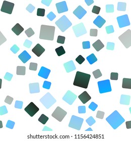 Light Blue, Green vector seamless texture in rectangular style. Illustration with set of colorful rectangles. Modern template for your landing page.