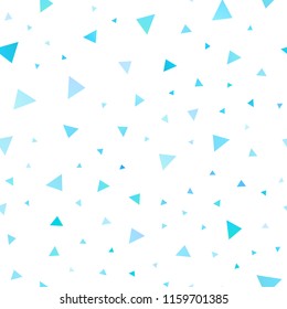 Light Blue, Green vector seamless texture in triangular style. Triangles on abstract background with colorful gradient. Pattern for busines ad, booklets, leaflets