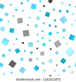 Light Blue, Green vector seamless template with crystals, rectangles. Abstract gradient illustration with rectangles. Smart design for your business advert.