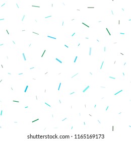 Light Blue, Green vector seamless cover with long lines. Lines on blurred abstract background with gradient. The pattern can be used for websites.