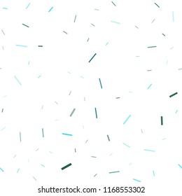 Light Blue, Green vector seamless texture with colored lines. Shining colored illustration with narrow lines. The template can be used as a background.