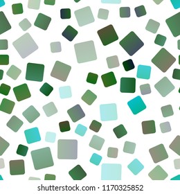 Light Blue, Green vector seamless cover in polygonal style. Glitter abstract illustration with rectangular shapes. Best design for your ad, poster, banner.