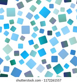 Light Blue, Green vector seamless template with crystals, rectangles. Illustration with set of colorful rectangles. Pattern can be used for websites.