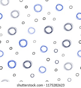 Light Blue, Green vector seamless cover with spots. Beautiful colored illustration with blurred circles in nature style. Pattern can be used for ads, leaflets.