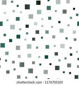 Light Blue, Green vector seamless backdrop with rectangles, squares. Glitter abstract illustration with rectangular shapes. Pattern for busines ad, booklets, leaflets
