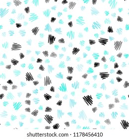 Light Blue, Green vector seamless layout with flat lines. Blurred decorative design in simple style with lines. Best design for your ad, poster, banner.