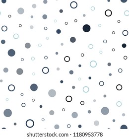 Light Blue, Green vector seamless background with bubbles. Abstract illustration with colored bubbles in nature style. Design for textile, fabric, wallpapers.