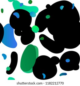 Light Blue, Green vector seamless texture with disks. Glitter abstract illustration with blurred drops of rain. Trendy design for wallpaper, fabric makers.
