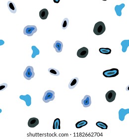 Light Blue, Green vector seamless template with circles. Illustration with set of shining colorful abstract circles. Pattern for design of fabric, wallpapers.