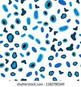 Light Blue, Green vector seamless pattern with spheres. Beautiful colored illustration with blurred circles in nature style. Template for business cards, websites.