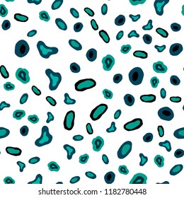 Light Blue, Green vector seamless layout with circle shapes. Beautiful colored illustration with blurred circles in nature style. Pattern for trendy fabric, wallpapers.