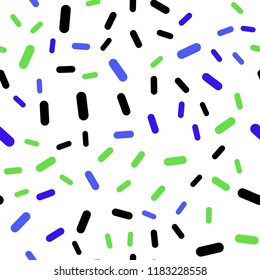 Light Blue, Green vector seamless template with repeated sticks. Decorative shining illustration with lines on abstract template. Pattern for ads, posters, banners.