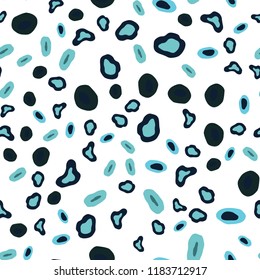 Light Blue, Green vector seamless template with circles. Blurred bubbles on abstract background with colorful gradient. Pattern for design of window blinds, curtains.