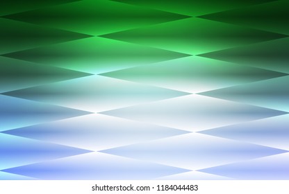 Light Blue, Green vector seamless backdrop with rectangles, squares. Rectangles on abstract background with colorful gradient. Trendy design for wallpaper, fabric makers.