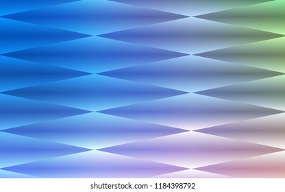 Light Blue, Green vector seamless template with crystals, rectangles. Decorative design in abstract style with rectangles. Trendy design for wallpaper, fabric makers.