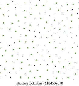 Light Blue, Green vector seamless pattern with spheres. Blurred decorative design in abstract style with bubbles. Pattern for design of fabric, wallpapers.