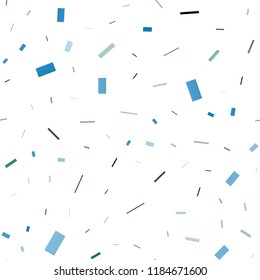 Light Blue, Green vector seamless texture in rectangular style. Decorative design in abstract style with rectangles. Pattern for busines ad, booklets, leaflets