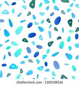 Light Blue, Green vector seamless layout with circles, lines. Beautiful illustration with circles, triangles in nature style. Smart design for your business advert.