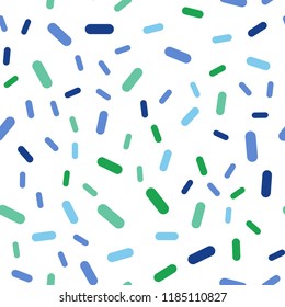 Light Blue, Green vector seamless background with straight lines. Glitter abstract illustration with colored sticks. Template for your beautiful backgrounds.